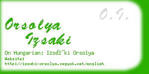 orsolya izsaki business card